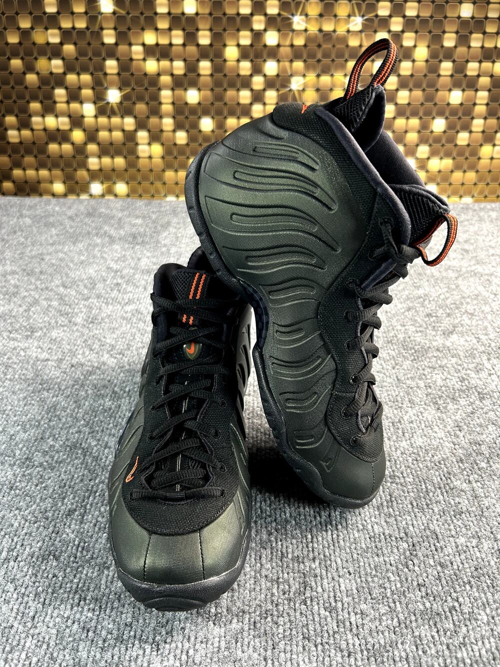 Nike Little Posite One GS Sequoia Total Orange Foamposite Size 6Y W7